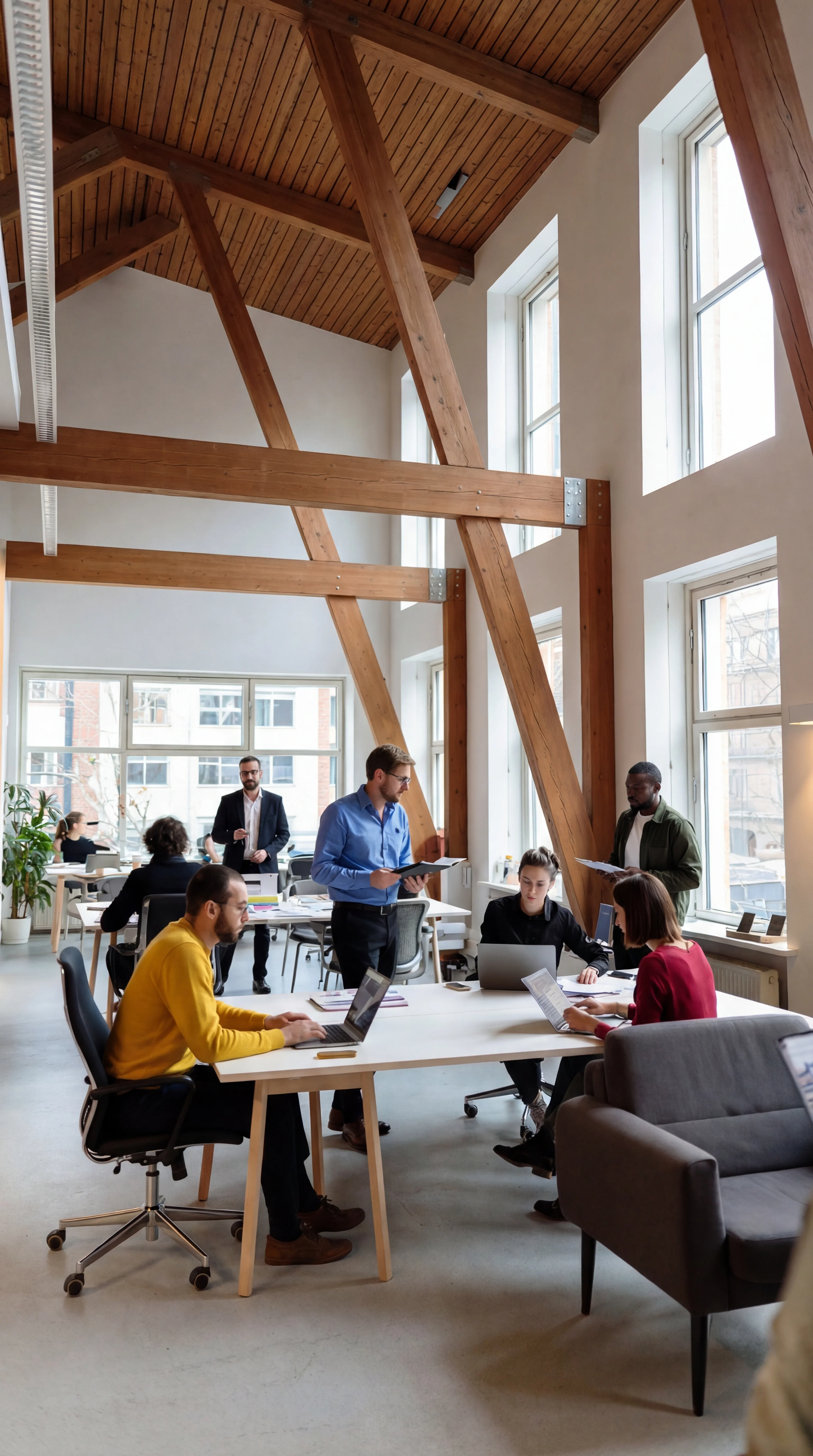 Teamsamarbete i öppet kontorslandskap